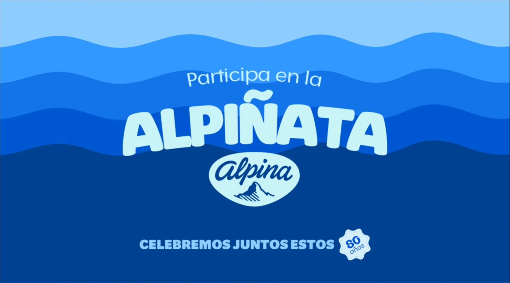 Alpiñata, campaña de emblue Experience para Alpina